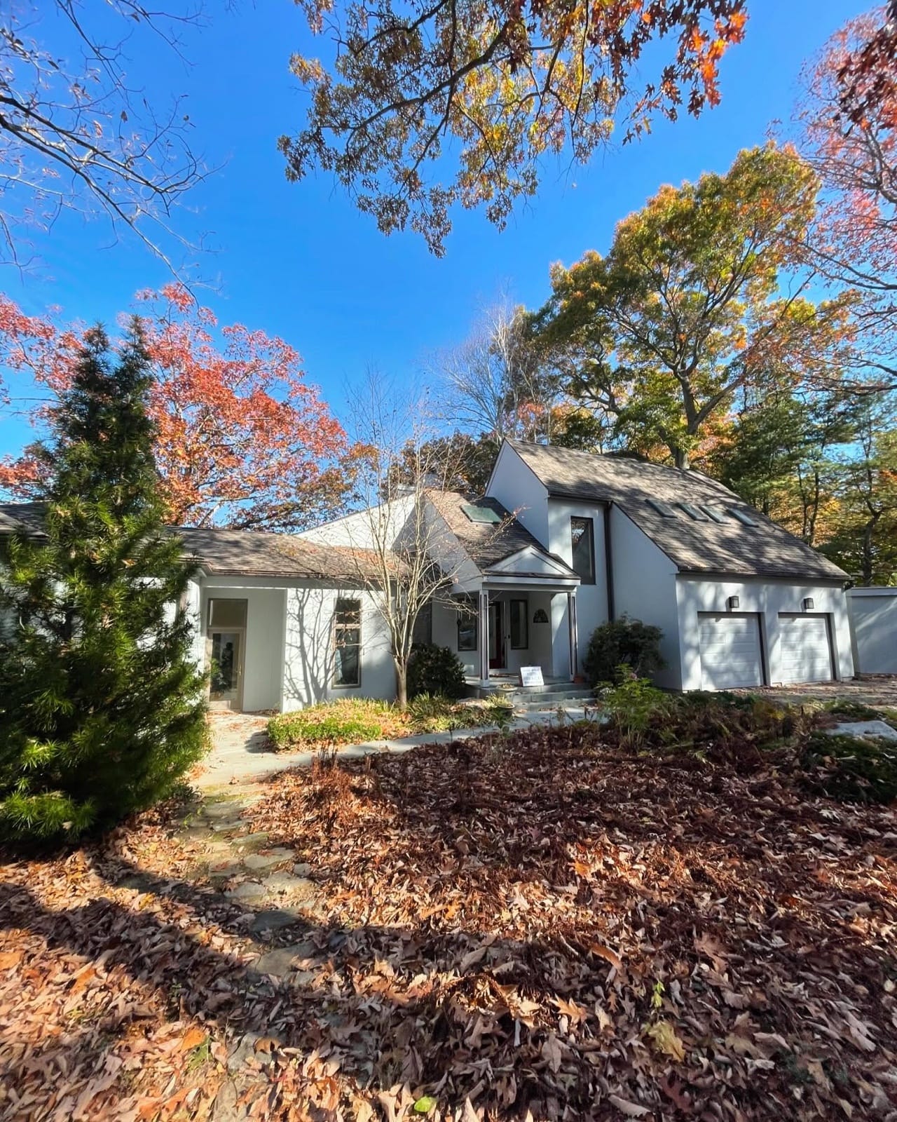 Exterior painting on a Connecticut Shoreline home